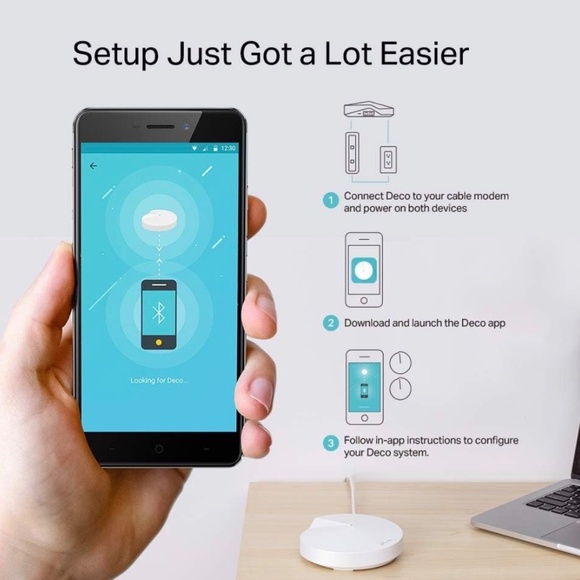 TP-Link Deco Deco M9 Plus Whole Home Mesh WiFi System - AC2200 - Picture 3 of 7